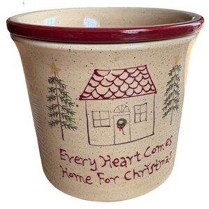Dip Chiller Holiday Sentiments “Every Heart Comes Home For Christmas” Ceramic
